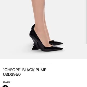 The Attico Cheope Black Heels